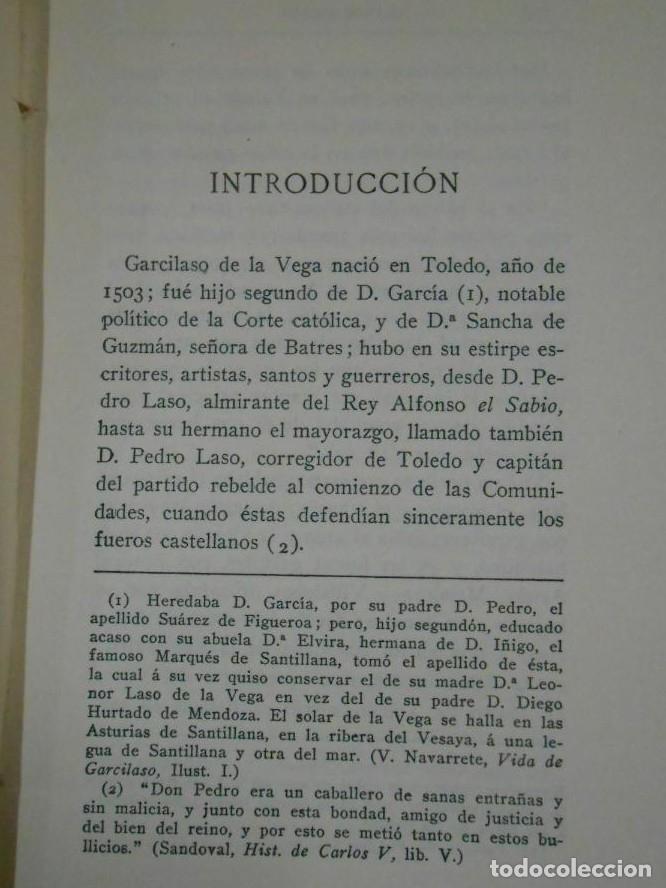 Libros: OBRAS. GARCILASO DE LA VEGA. TDK216 - - Foto 2