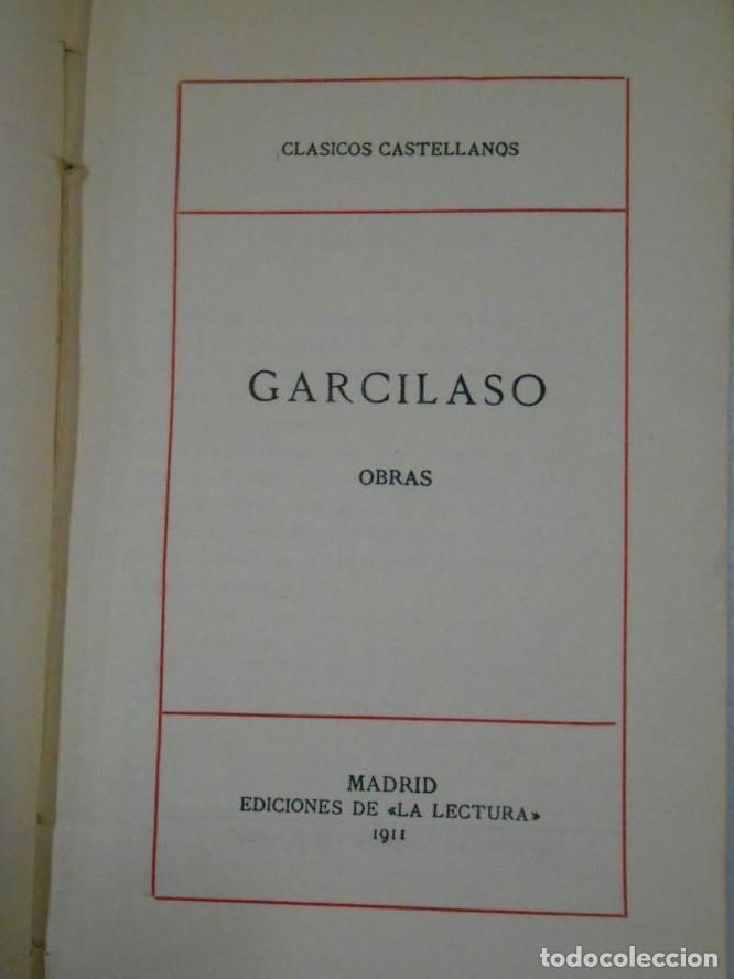 Libros: OBRAS. GARCILASO DE LA VEGA. TDK216 - - Foto 3