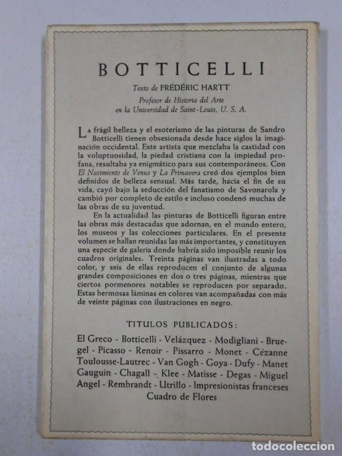 Libros: BOTTICELLI. EL LIBRO DE ARTE DE BOLSILLO. FREDERIC HARTT. TDK217 - - Foto 2