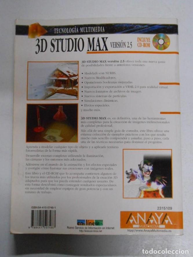 Libros: 3D STUDIO MAX VERSI&Oacute;N 2.5 - ANAYA + CD-ROM. JAVIER BOOTELLO BURGOS. IGNACIO THOMAS TEJEDOR. TDK186 - - Foto 2
