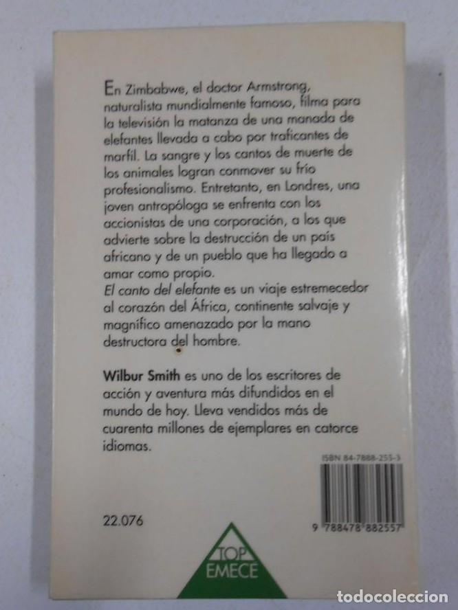 Libros: EL CANTO DEL ELEFANTE. WILBUR SMITH. TDK214 - - Foto 2