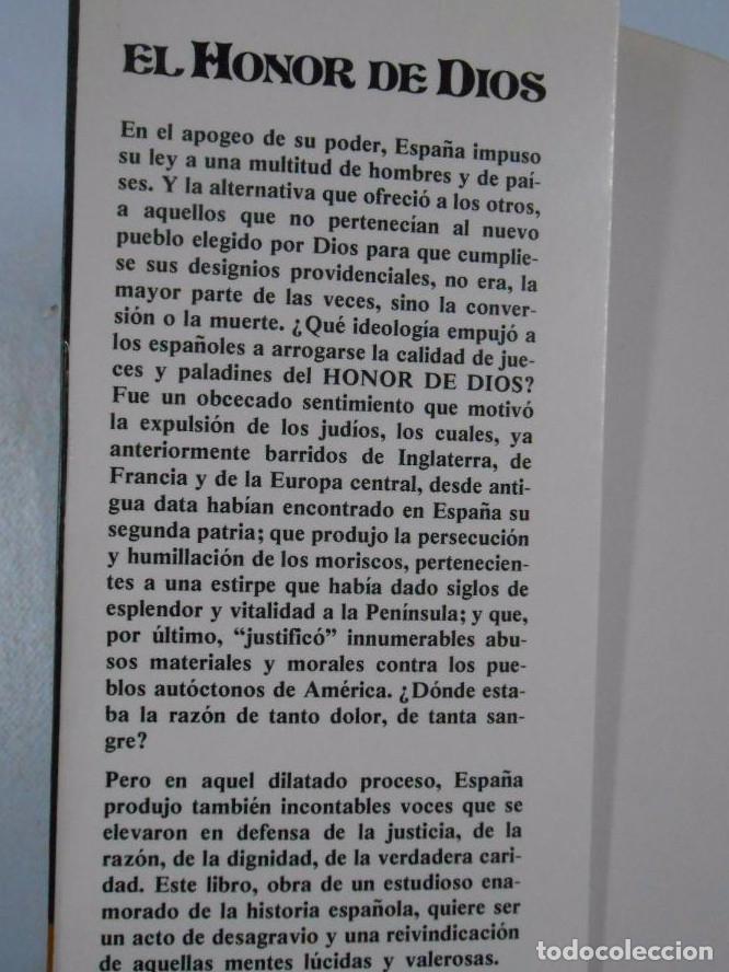 Libros: EL HONOR DE DIOS. HENRY MECHOULAN. TDK228 - - Foto 2