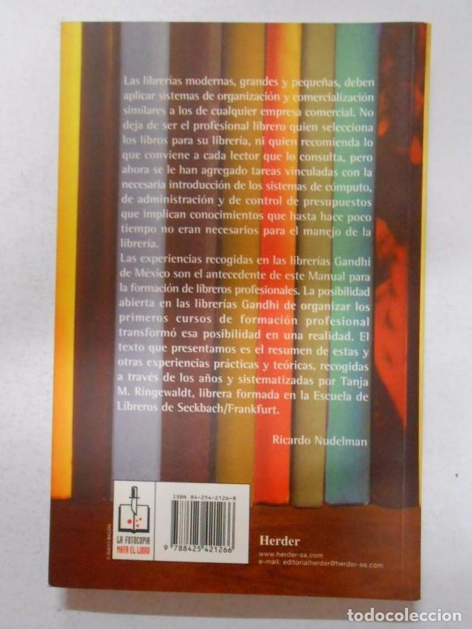 Libros: MANUAL PARA LIBREROS. - TANJA M. RINGEWALDT. TDK74 - - Foto 2