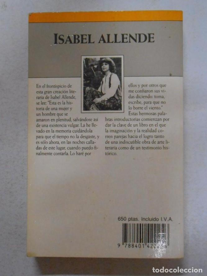 Libros: DE AMOR Y DE SOMBRA. ISABEL ALLENDE. TDK74 - - Foto 2