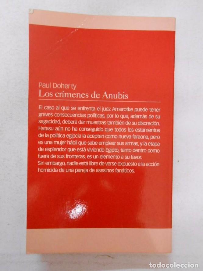Libros: LOS CRIMINES DE ANUBIS. PAUL DOHERTY. TDK247 - - Foto 2