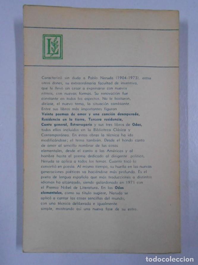 Libros: Odas elementales. - NERUDA, Pablo. TDK207 - - Foto 2