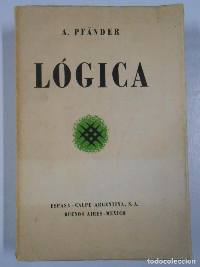 Libros: L&oacute;gica - Pf&auml;nder, A. ESPASA CALPE. ARGENTINA. TDK110 - - Foto 1
