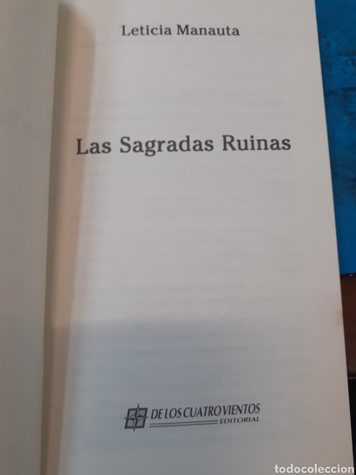 Libros: LAS SAGRADAS RUINAS - MANAUTA, Leticia - Foto 4