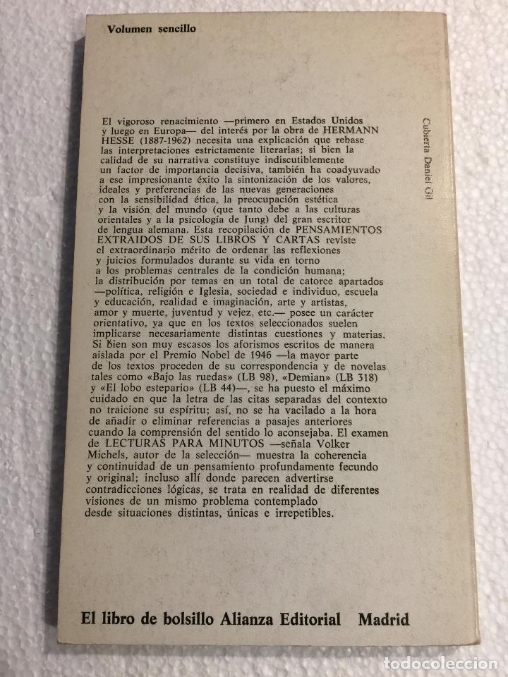 Libros: Lecturas para minutos - Hermann Hesse - Foto 2