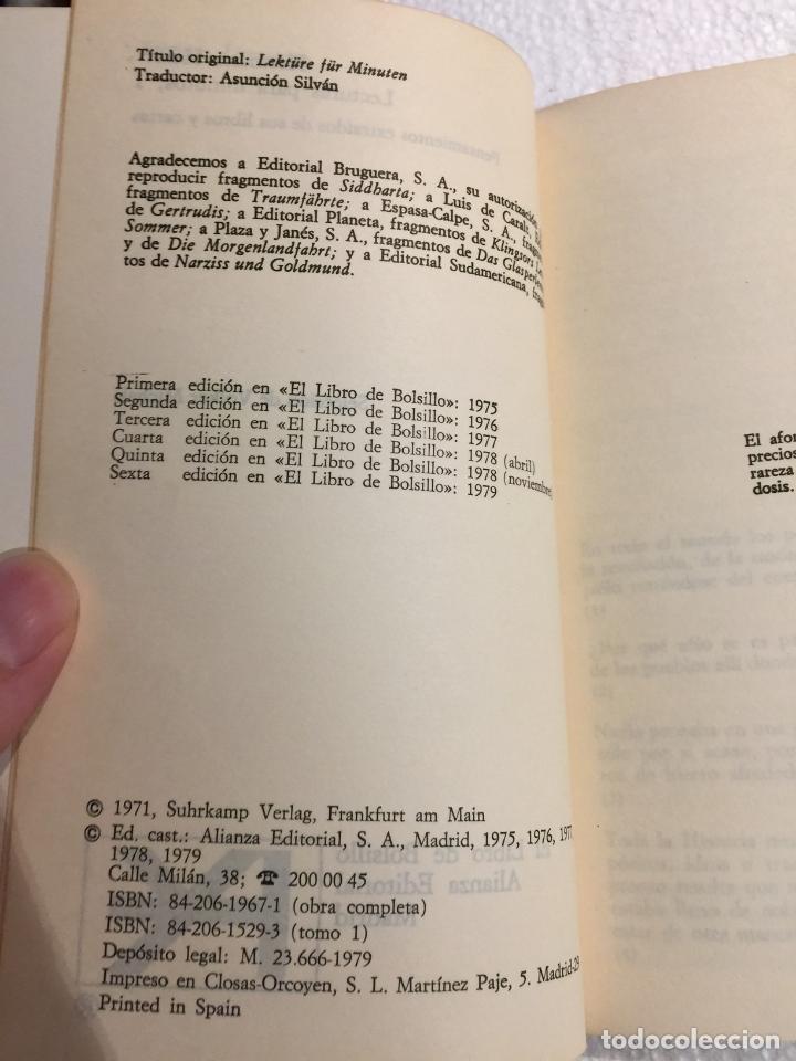 Libros: Lecturas para minutos - Hermann Hesse - Foto 4