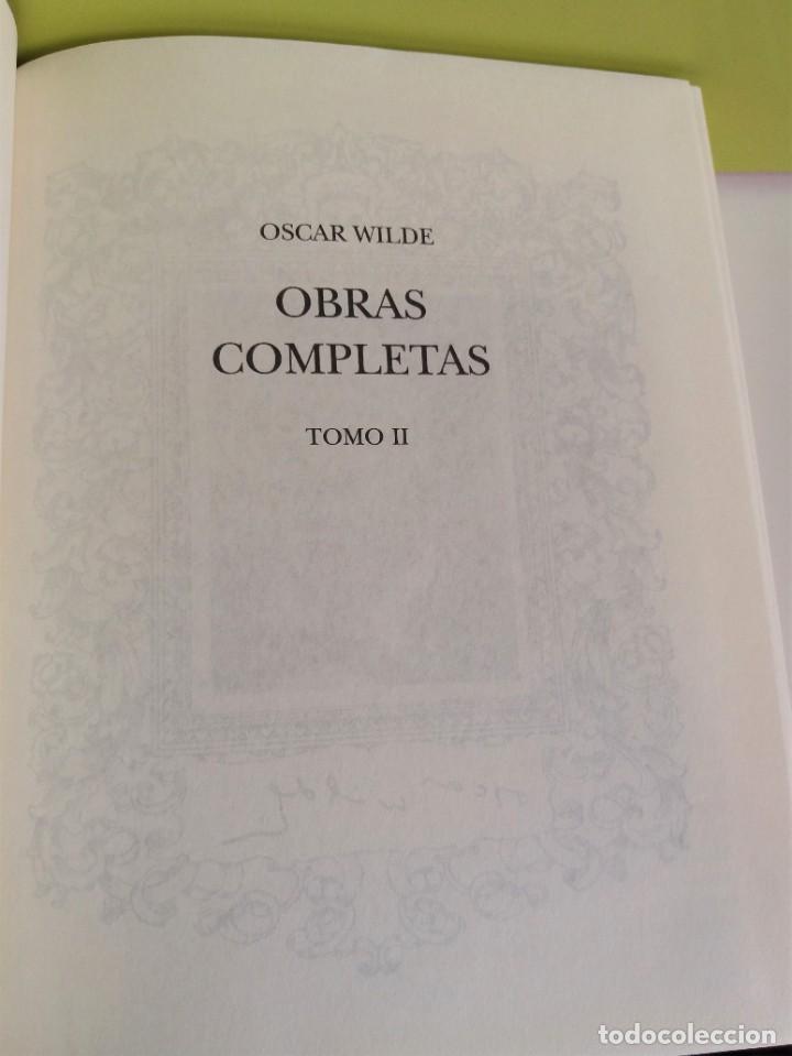Libros: WILDE OBRAS COMPLETAS, TOMO II, AGUILAR - Foto 2