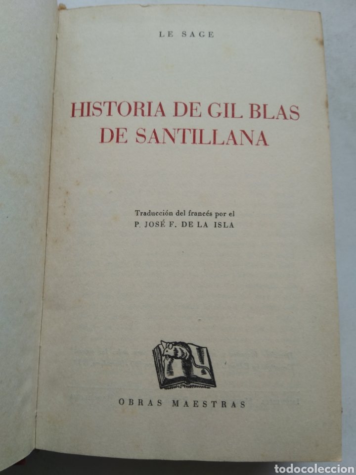 Libros: HISTORIA DE GIL BLAS DE SANTILLANA/LE SAGE - Foto 3