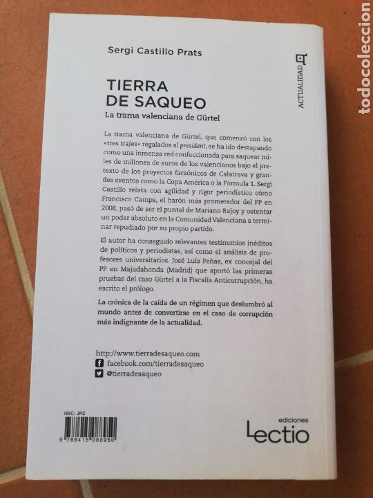 Libros: Tierra de saqueo, Sergi Castillo Prats, cuadril&aacute;tero de libros - Foto 2