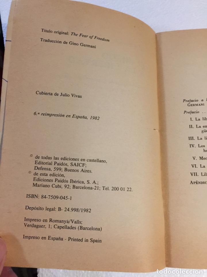 Libros: El miedo a la libertad - E. Fromm - Foto 3