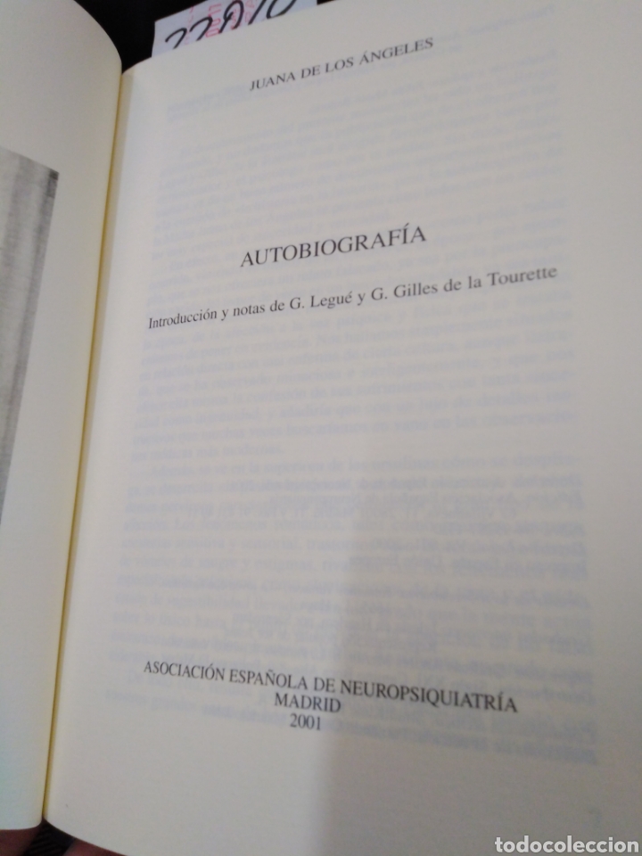 Libros: AUTOBIOGRAFIA - ANGELES, Juana de los - Foto 3