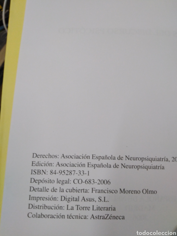 Libros: ANALISIS DEL DISCURSO PSICOTICO - DIAZ PATRICIO, Antonio - Foto 4