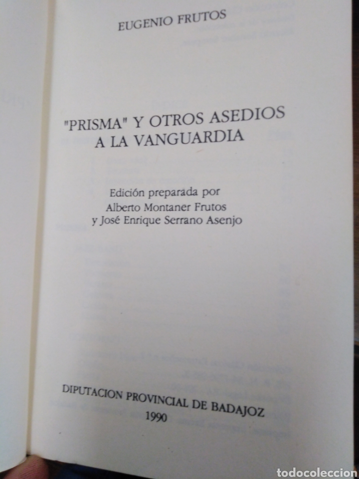 Libros: PRISMA Y OTROS ASEDIOS A LA VANGUARDIA - FRUTOS, Eugenio - Foto 3