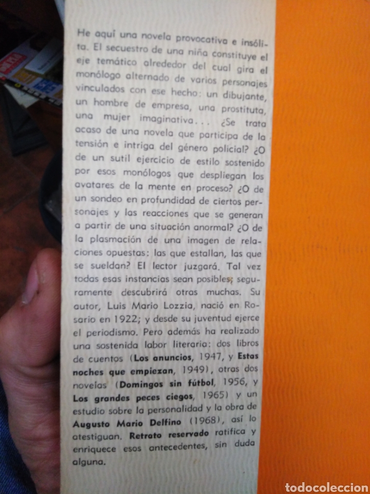Libros: RETRATO RESERVADO - LOZZIA, Luis Mario - Foto 2