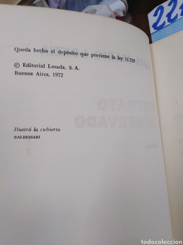 Libros: RETRATO RESERVADO - LOZZIA, Luis Mario - Foto 4