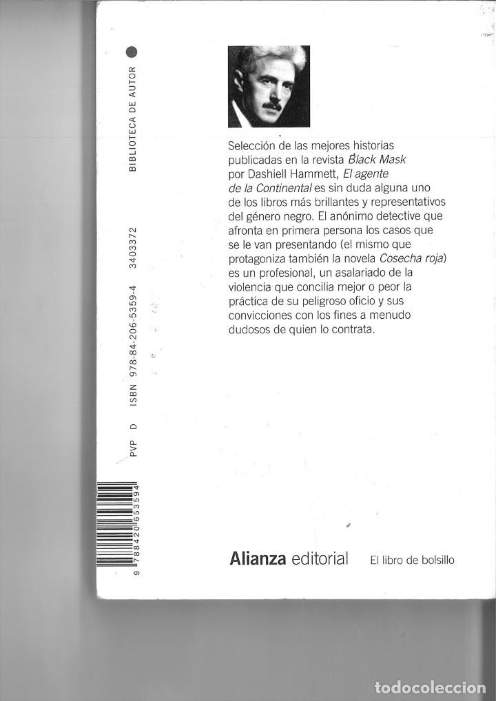 Libros: EL AGENTE DE LA CONTINENTAL. Dashiell Hammert - Foto 2