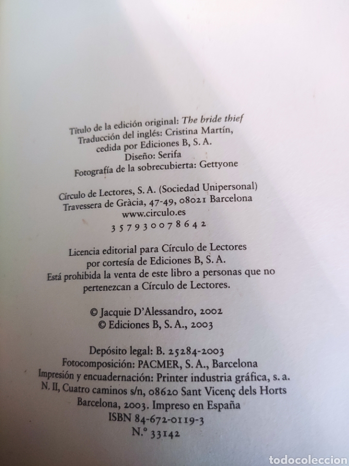 Libros: El Ladr&oacute;n de Novias. Jacquie DAlessandro - Foto 4