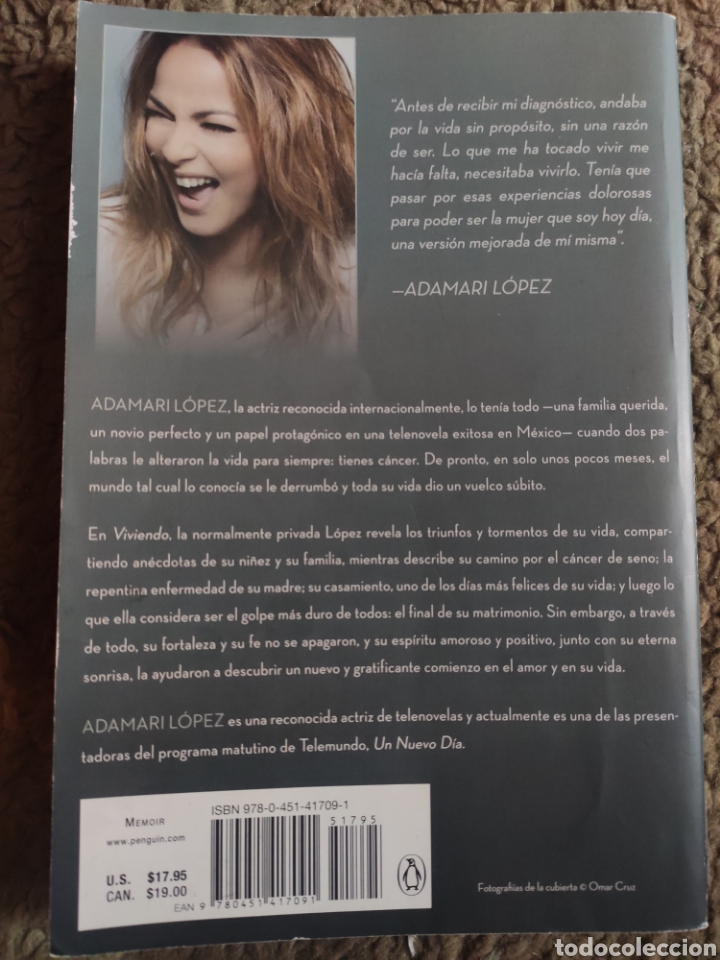 Libros: Viviendo. Adamari L&oacute;pez - Foto 2