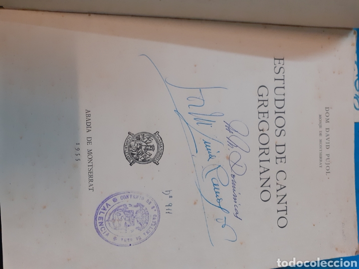 Libros: ESTUDIOS DE CANTO GREGORIANO.1&ordf; Edici&oacute;n - PUJOL,Dom David - Foto 2