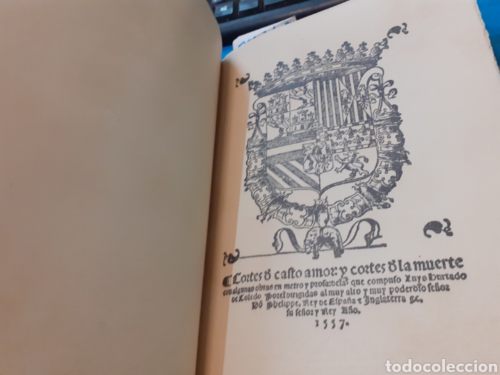 Libros: CORTES DE CASTO AMOR. Toledo 1557 - HURTADO DE TOLEDO, Luis - Foto 5