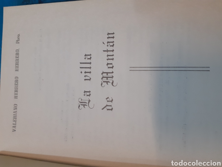 Libros: LA VILLA DE MONTAN - HERRERO HERRERO, Valeriano - Foto 2