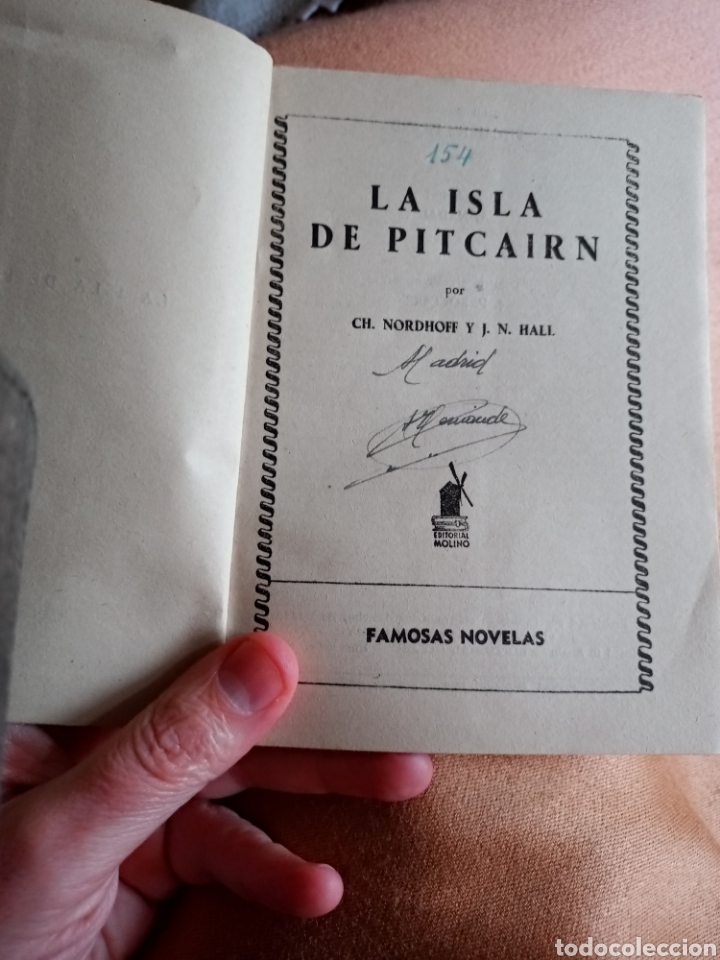 Libros: La isla de Pitcairn. Por CH. Nordhoff. Ed Molino - Foto 3