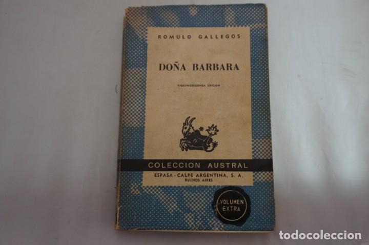 Libros: 15-C / COLECCION AUSTRAL / DO&Ntilde;A BARBARA - ROMULO GALLEGOS - Foto 1