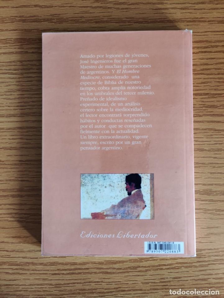Libros: El hombre mediocre - Jos&eacute; Ingenieros - Foto 2