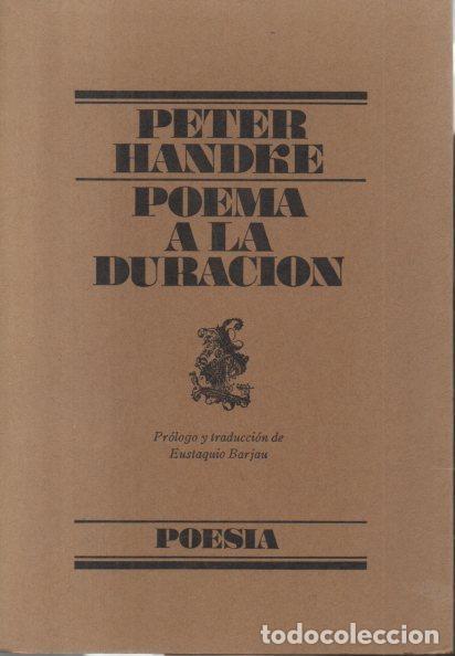 Libros: POEMA A LA DURACION. - HANDKE, Peter. - Foto 1