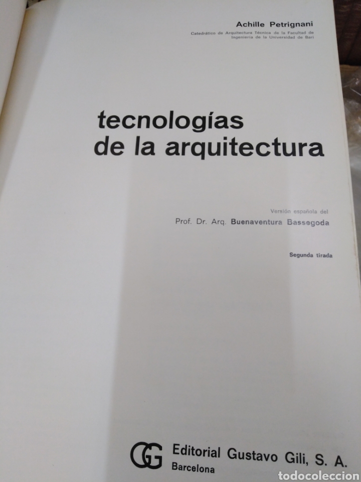 Libros: TECNOLOGIAS DE LA ARQUITECTURA - PETRIGNANI, Achille - Foto 3