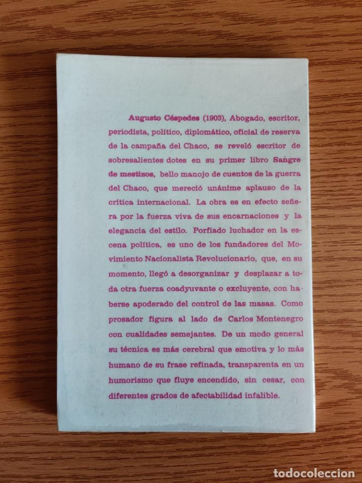 Libros: Sangre de mestizos - Augusto Cespedes - Foto 2