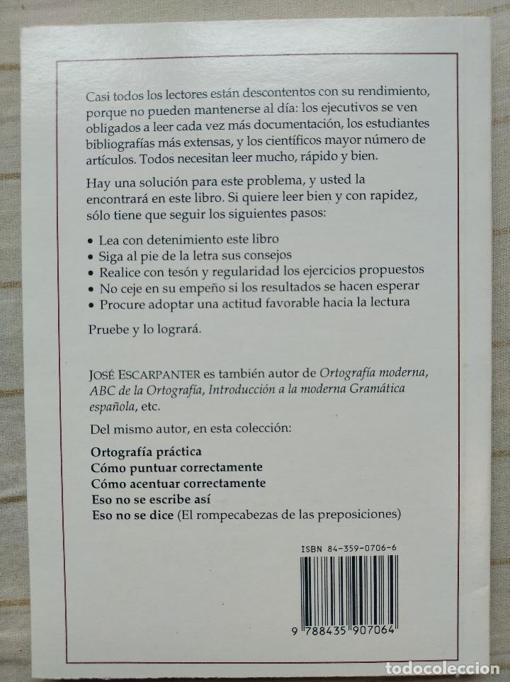 Libros: Lea muy r&aacute;pidamente - Jos&eacute; Escarpanter - Foto 2