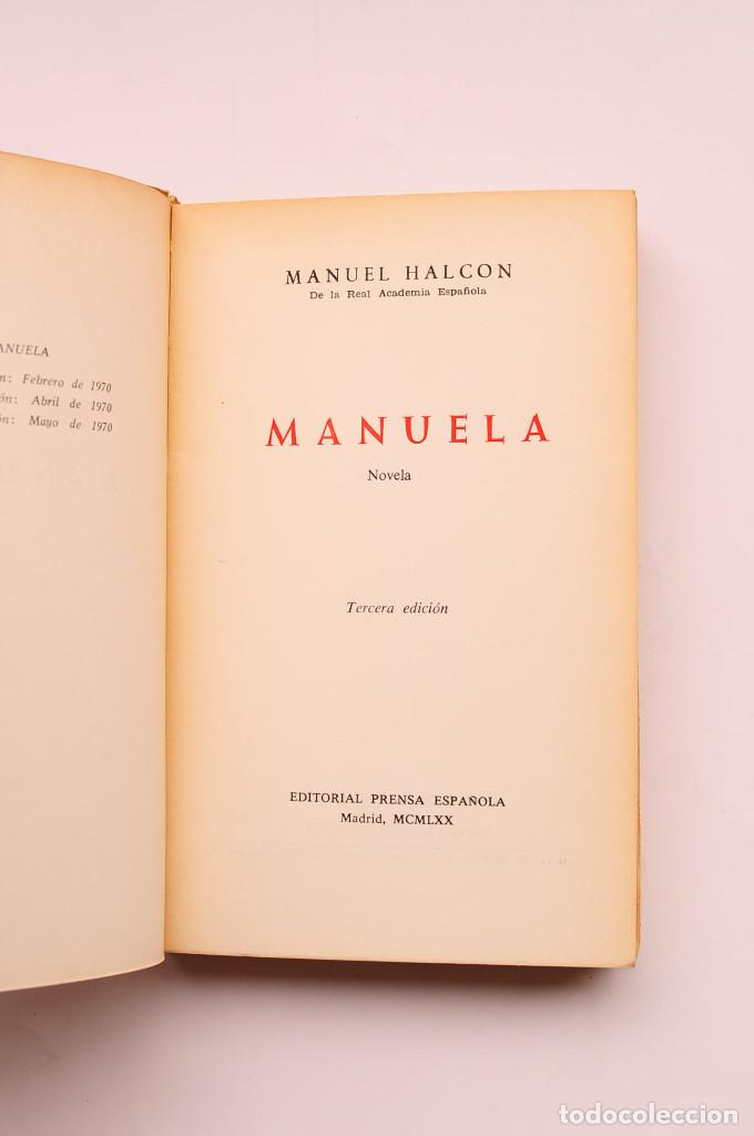Libros: Manuela - HALC&Oacute;N, Manuel - Foto 2
