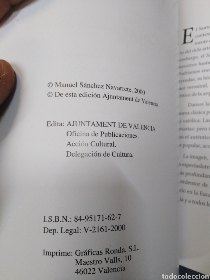 Libros: EL MISTERI DEL SANT GRIAL - SANCHEZ NAVARRETE, Manuel. - Foto 3
