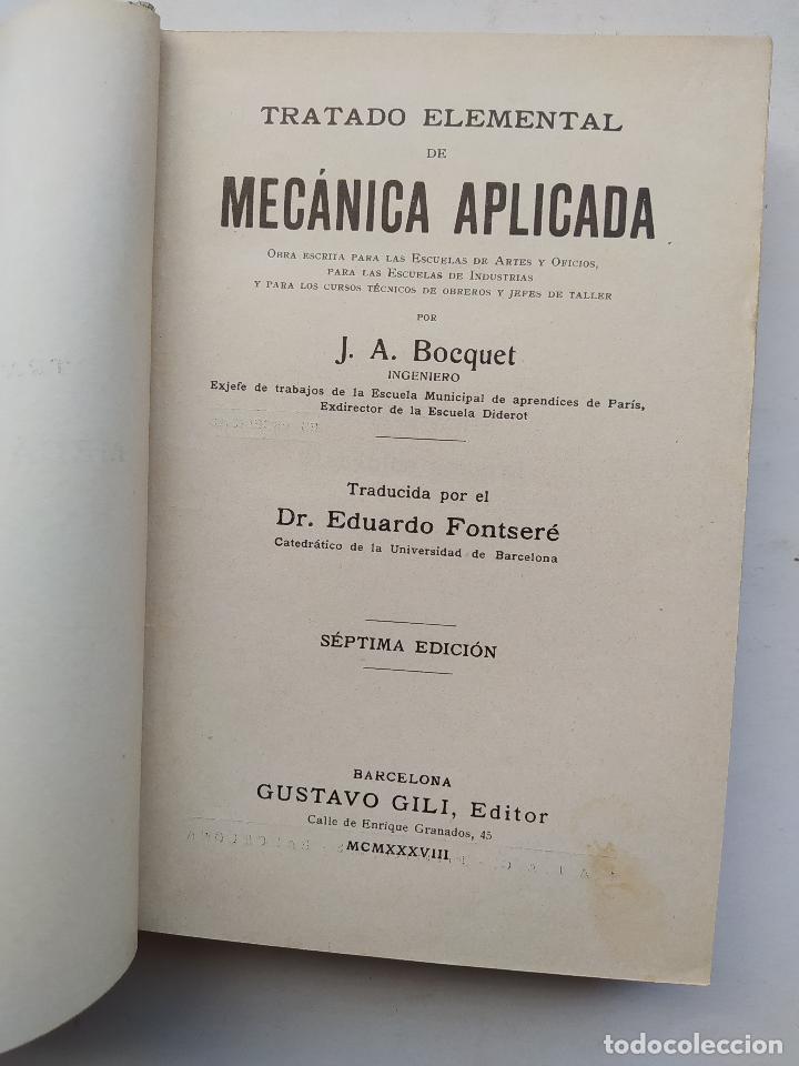 Libros: MEC&Aacute;NICA APLICADA. - J.A. BOCQUET. TDK590 - Foto 3