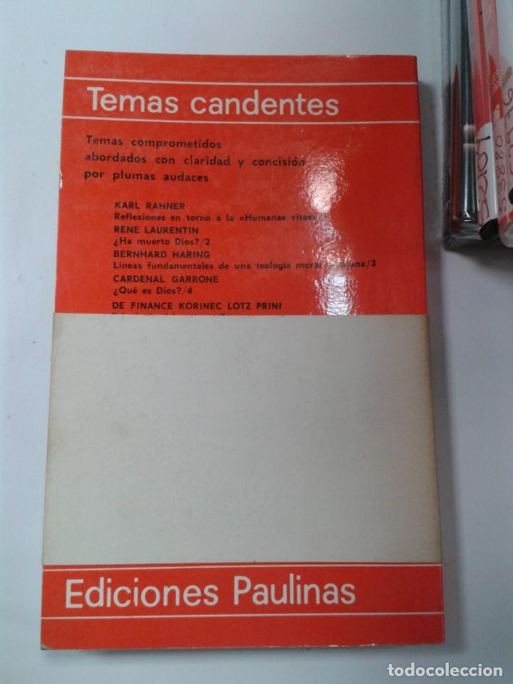 Libros: Reflexiones en torno a la humanae vitae. Karl Rahner. - Foto 2