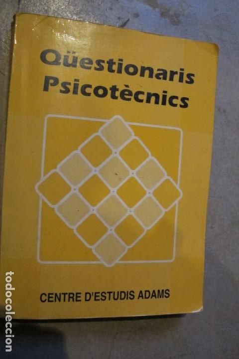books: QUESTIONARIS PSICOTECNICS. CENTRE D'ESTUDIS ADAMS. TX1