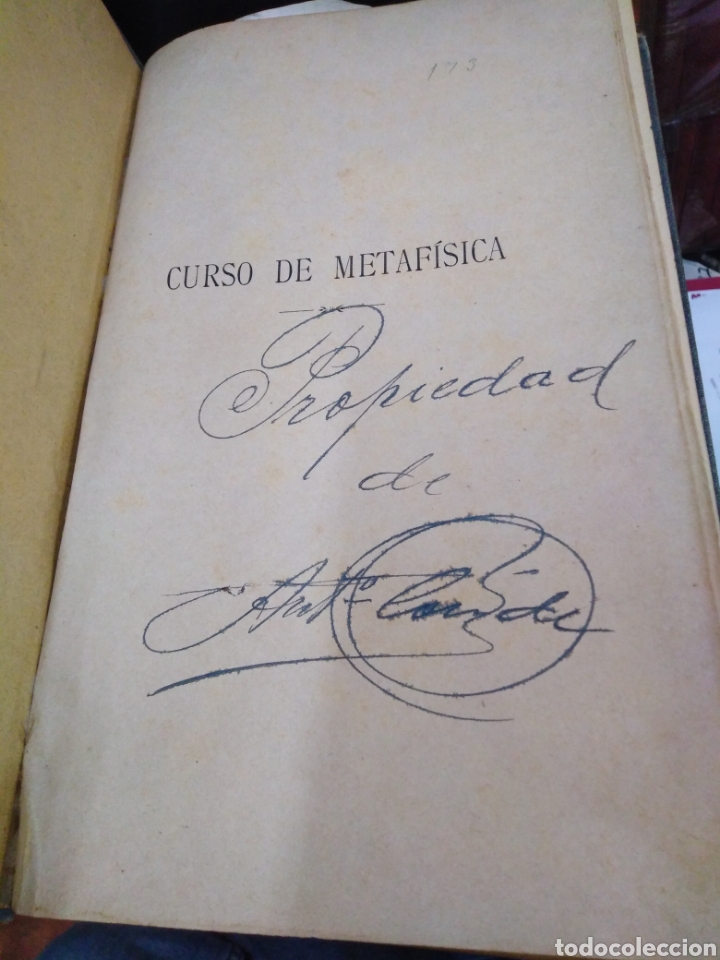Libros: CURSO DE METAFISICA - AMADOR Y ANDREU, Mariano - Foto 5