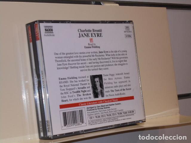 Libros: JANE EYRE CHARLOTTE BRONTE AUDIO BOOK 3 CDS READ BY EMMA FIELDING EN INGLES - Foto 2