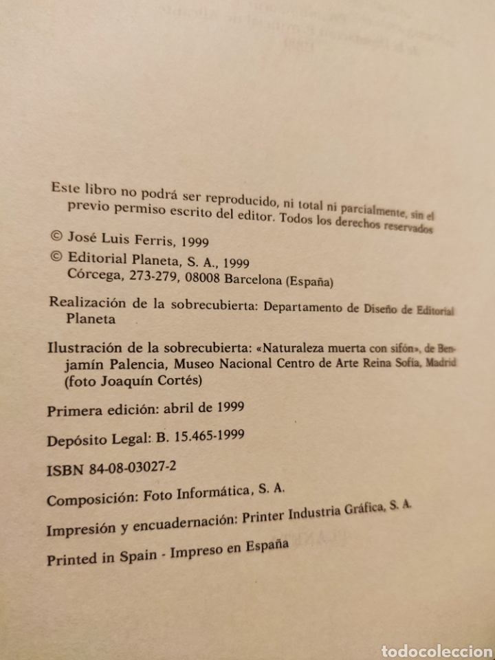 Libros: Bajar&aacute;s al Reino de la Tierra. Jos&eacute; Luis Ferris - Foto 3