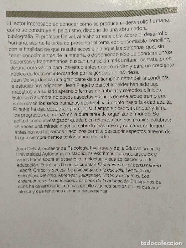 Libros: El desarrollo humano. Juan Delval. - Foto 2