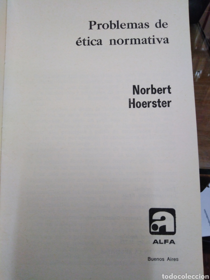 Libros: PROBLEMAS DE ETICA NORMATIVA - HOERSTER, Norbert - Foto 4