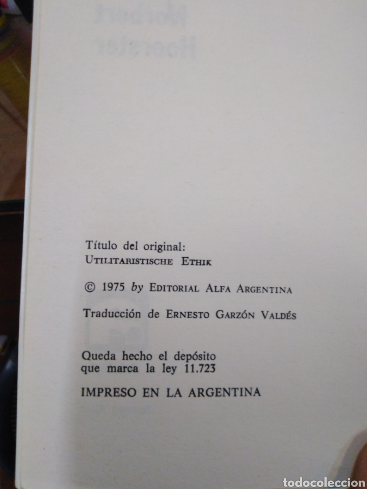 Libros: PROBLEMAS DE ETICA NORMATIVA - HOERSTER, Norbert - Foto 5