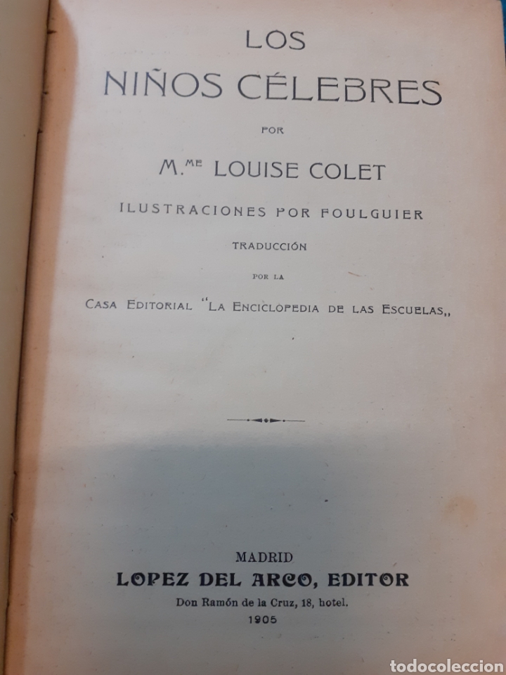 Libros: LOS NI&Ntilde;OS CELEBRES - COLET, Louise - Foto 4