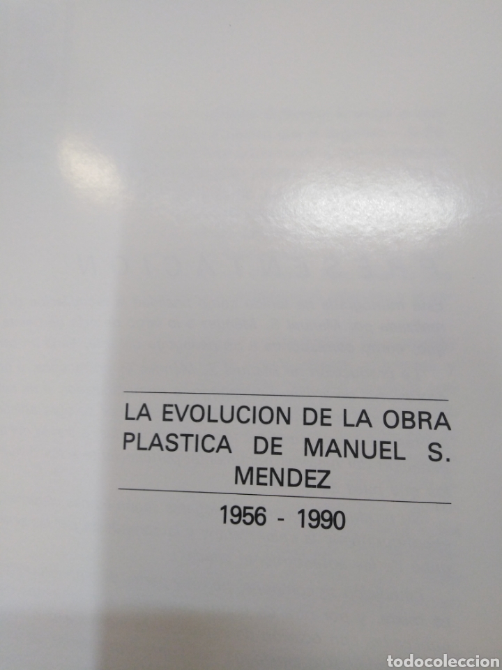 Libros: LA EVOLUCION DE LA OBRA PLASTICA DE MANUEL S. MENDEZ 1956-1990 - V. A. A. A. - Foto 4