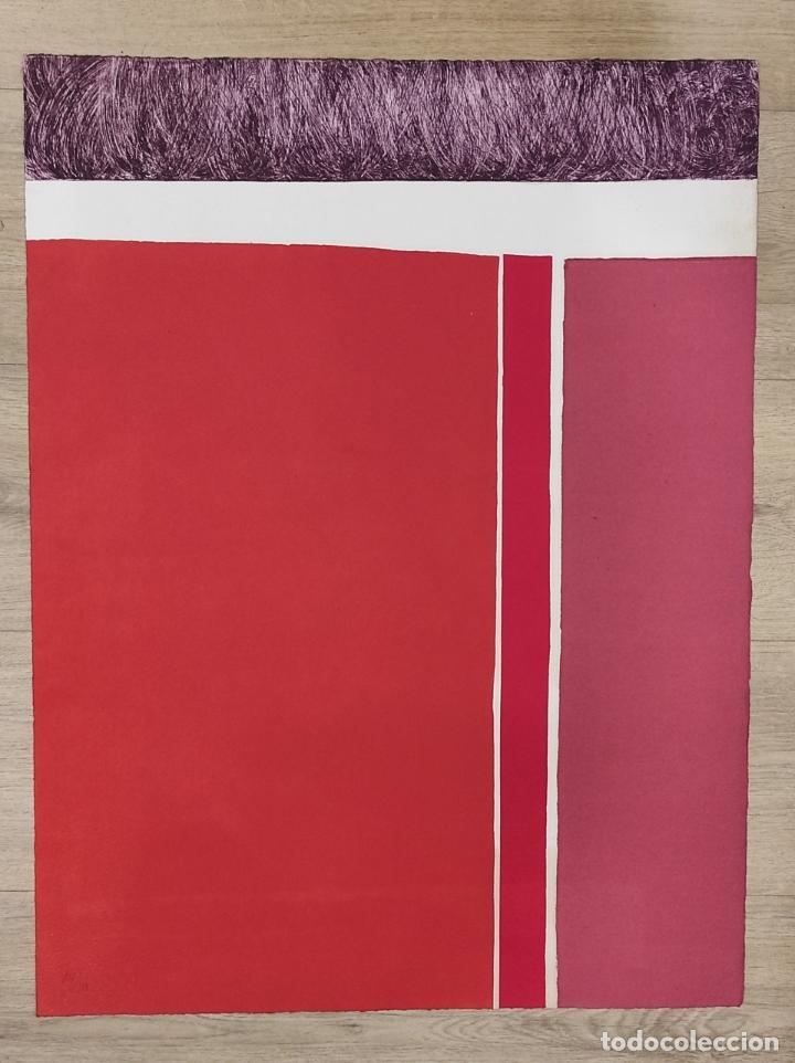 Livres: Grabado estampado por el propio artista con t&eacute;cnica mixta linoleum-agua-fuerte. - Limorti, Carlos.